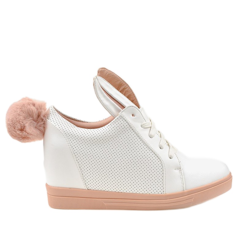 Valkoiset lenkkarit kiilakanilla H6211-9 valkoinen