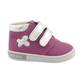 Mazurek Velcro -nilkkurit vaaleanpunainen harmaa