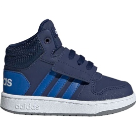 Adidas Hoops Mid 2.0 EE6714 lasten kengät laivastonsininen