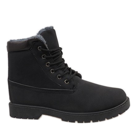 Mustat 7M500A eristetyt saappaat