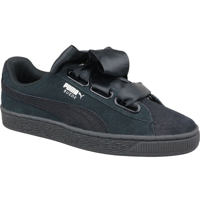 Puma Suede Heart Pebble W 365210-04 musta monivärinen