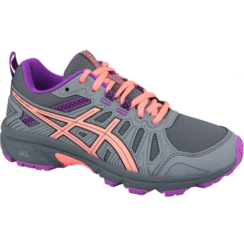 Juoksukengät Asics Gel-Venture 7 Gs Jr 1014A072-020 harmaa