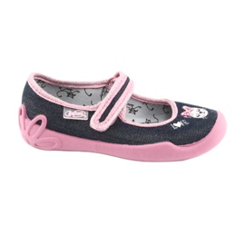 Befado lasten kengät 114X352 tummansininen vaaleanpunainen harmaa