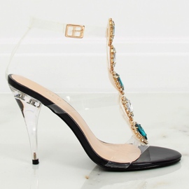 Mustat sandaalit mustalla KSL701 Black II-GAT -laitteella