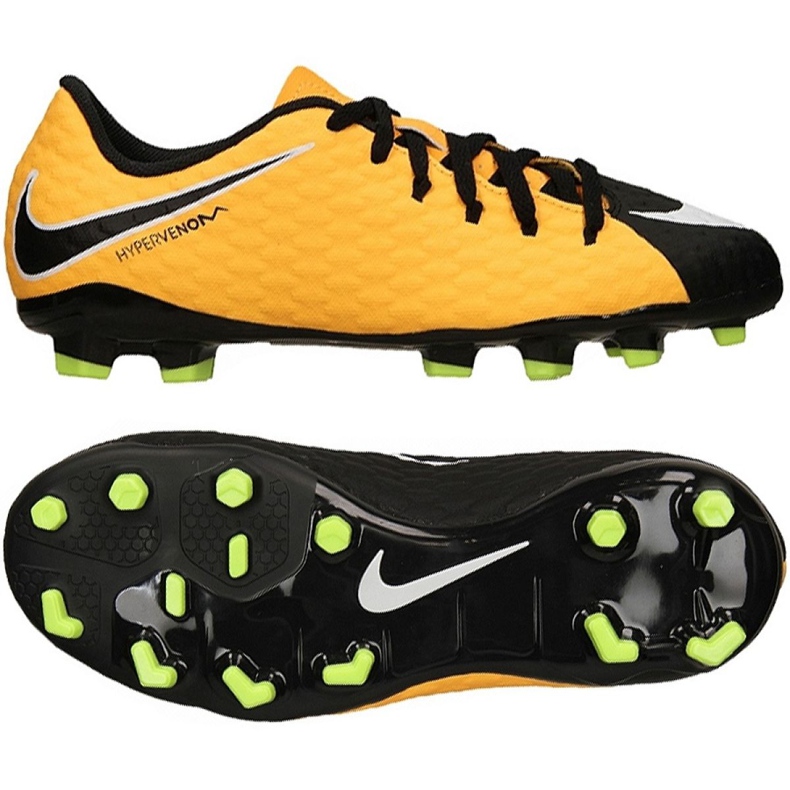 Nike Hypervenom Phelon Iii Fg Jr 852595801 keltaiset kengät keltainen keltainen