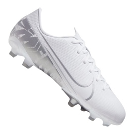 Nike Jr Vapor 13 Academy Mg Jr AT8123-100 jalkapallokengät valkoinen valkoinen