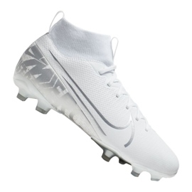 Nike Superfly 7 Academy Mg Jr AT8120-100 jalkapallokengät valkoinen valkoinen