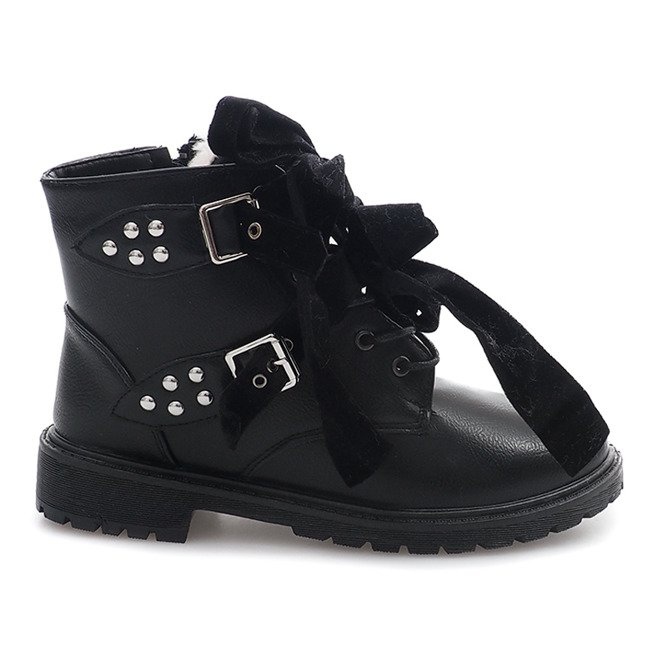 Lämpimät ylelliset saappaat TL0129-1 musta