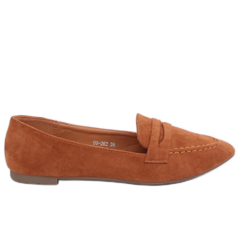 Naisten loafers kameli 99-262 Camel ruskea