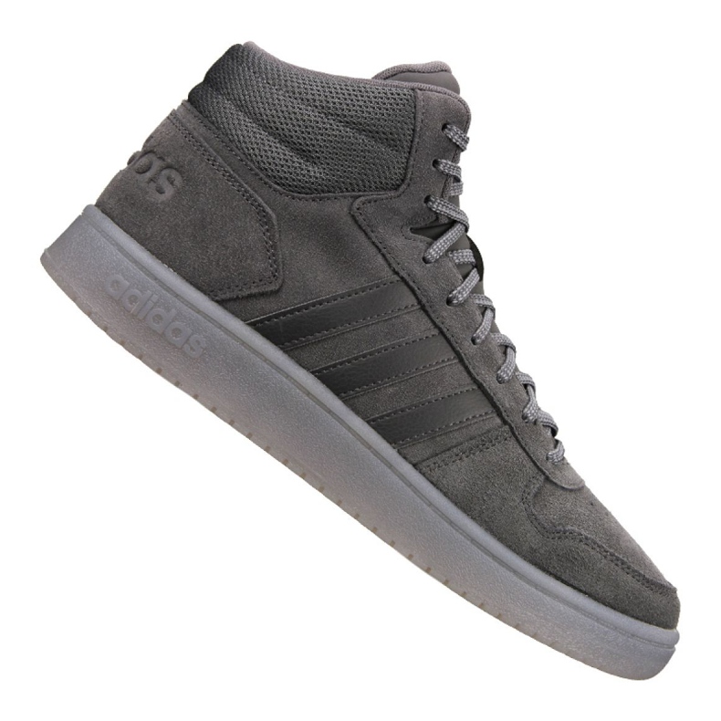 Kengät adidas Hoops 2.0 Mid M B44635 harmaa