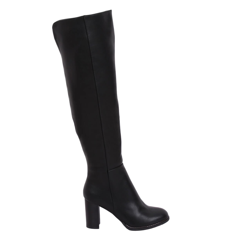 Polven yli saappaat postitse musta F128 musta