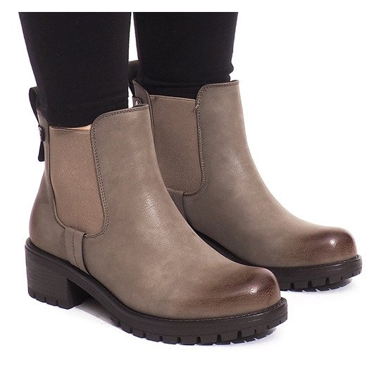 Lämmin saappaat BH56-KB Khaki monivärinen vihreä