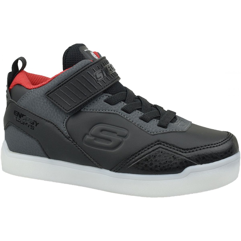 Skechers Energy Lights Jr 90613L-BKRD Kengät musta