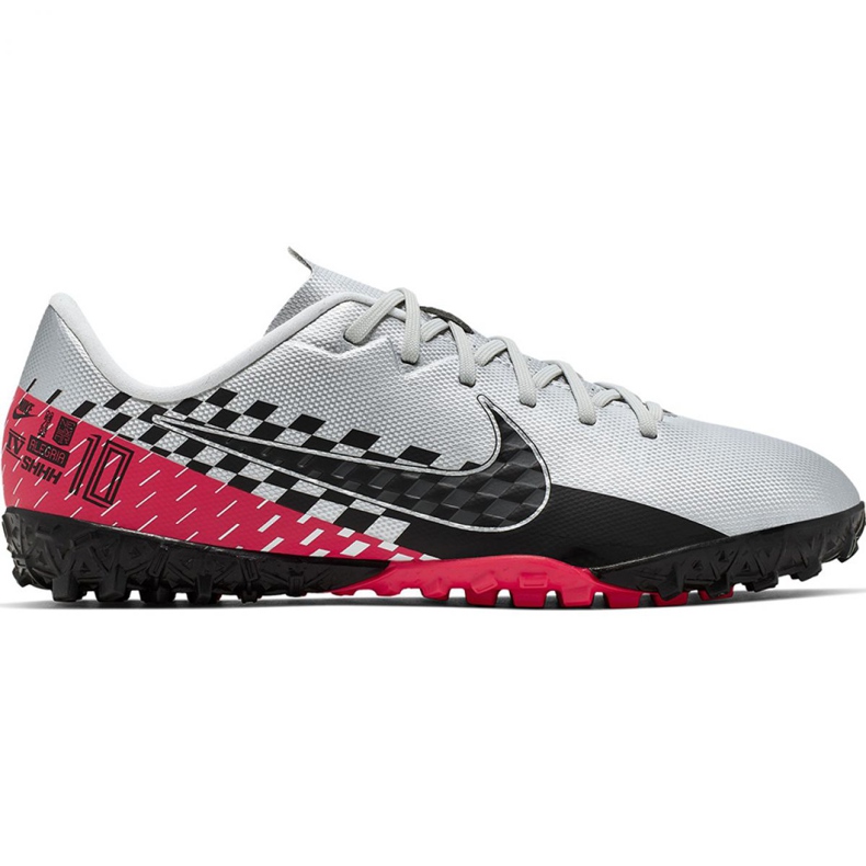 Nike Mercurial Vapor 13 Academy Neymar Tf Jr AT8144-006 jalkapallokengät harmaa valkoinen