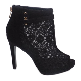 Sandaalit korkokenkä 8709 musta