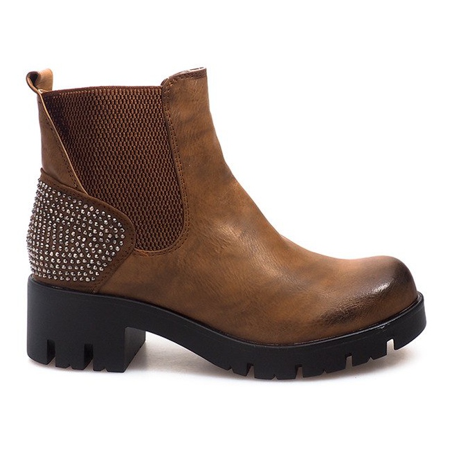 Korkeat saappaat 6055 Ruskea