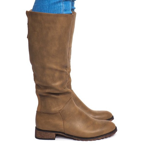 Korkeat lämpimät saappaat BL2830 Khaki vihreä