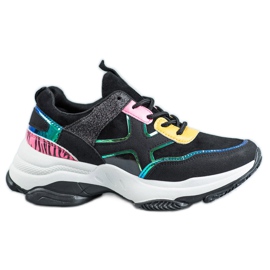 SHELOVET Muodikkaat urheilukengät musta