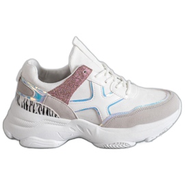 SHELOVET Muodikkaat urheilukengät valkoinen