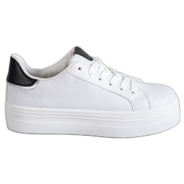 SHELOVET Muodikkaat urheilukengät valkoinen