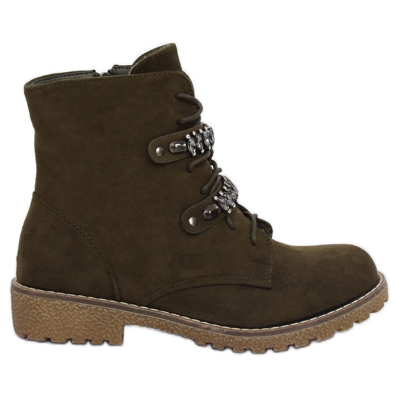 Vihreät nauhakengät H8-118 Vihreä