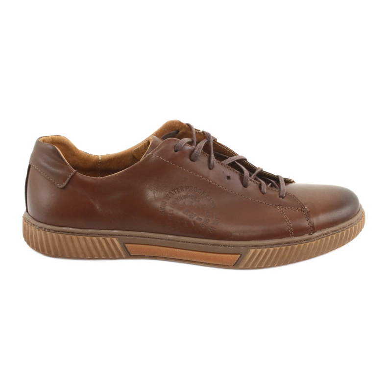 Riko Sports Leather Shoes 893 Brown ruskea