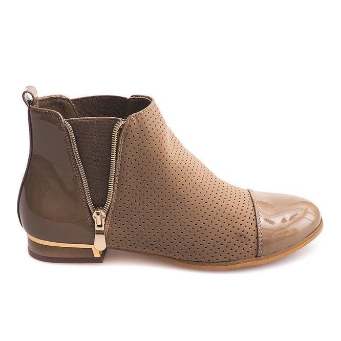 Avoimet saappaat 60865-2 Khaki monivärinen vihreä