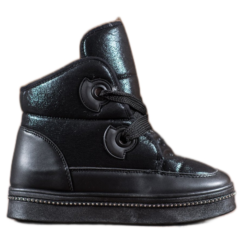 RTX WALK Lumisaappaat kristalleilla musta