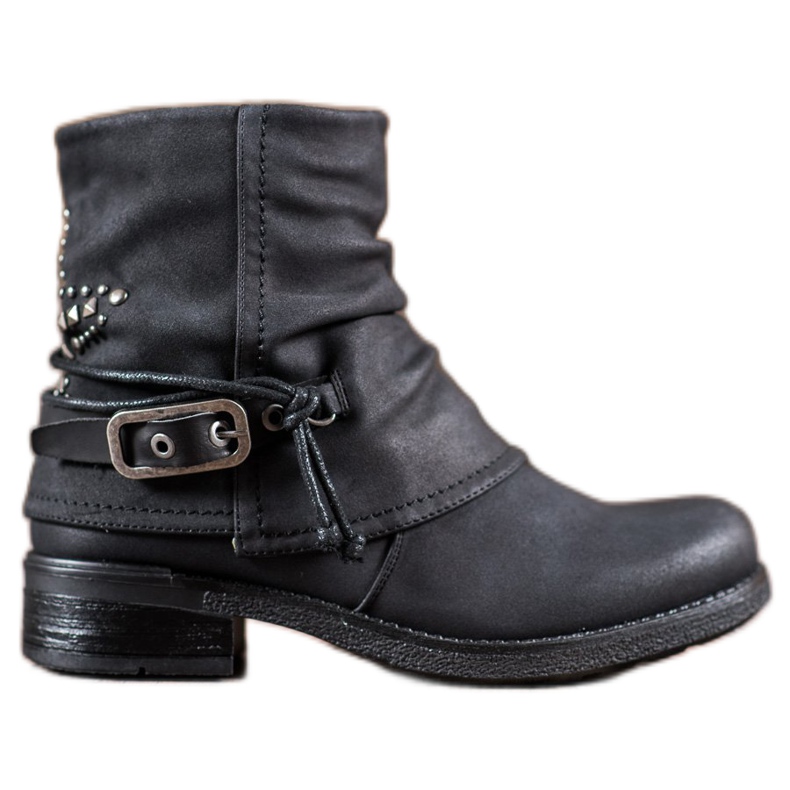 SHELOVET Työntekijät koristeellisella soljella musta