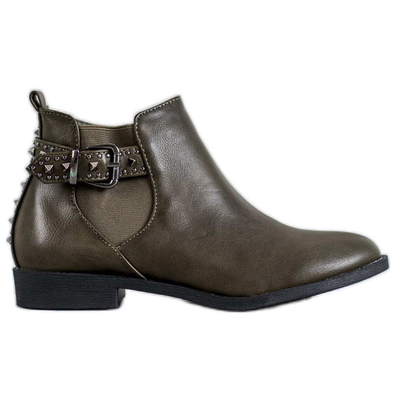 SHELOVET Vihreät Chelsea -saappaat tekojalokivillä