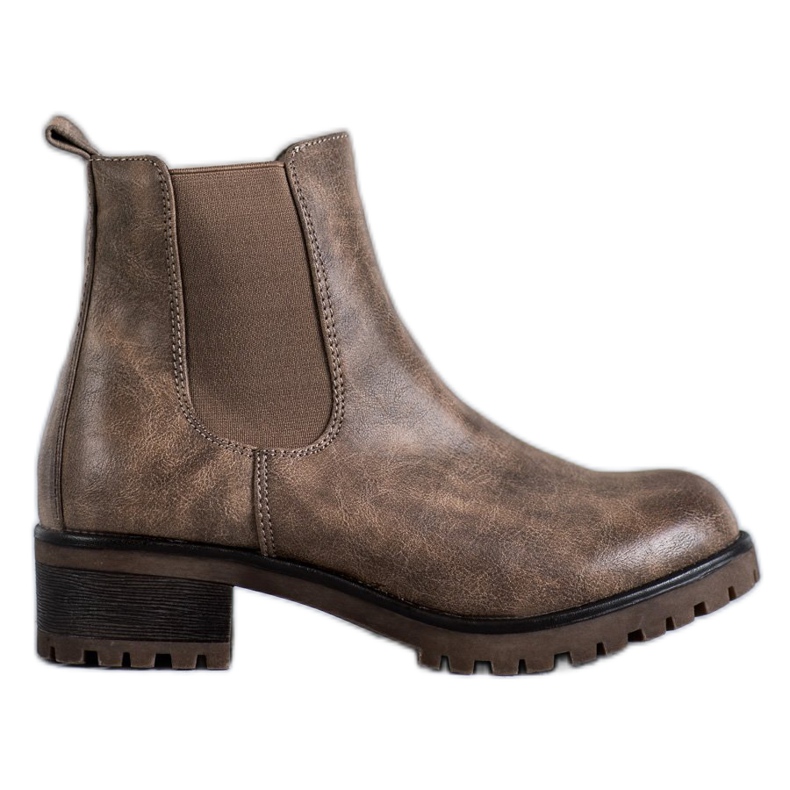 Jennika Saappaat alustalla ruskea