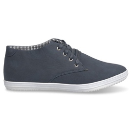 Muodikkaat korkeat tennarit 3232 Navy Blue tummansininen