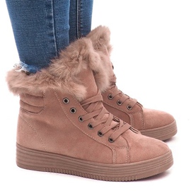 Lämmin lenkkarit AB-14 vaaleanpunainen