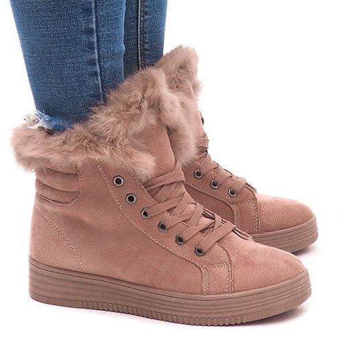 Lämmin lenkkarit AB-14 vaaleanpunainen