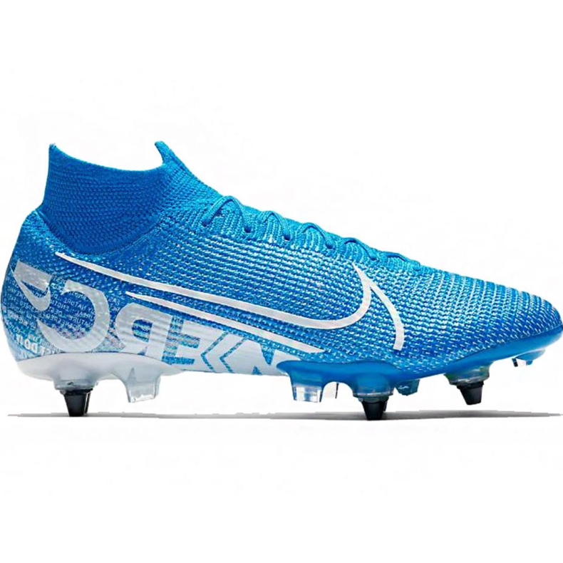 Nike Mercurial Superfly 7 Elite SG-Pro Ac M AT7894-414 jalkapallokengät sininen sininen