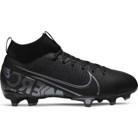 Nike Mercurial Superfly 7 Academy FG / MG Jr AT8120-001 jalkapallokengät musta musta