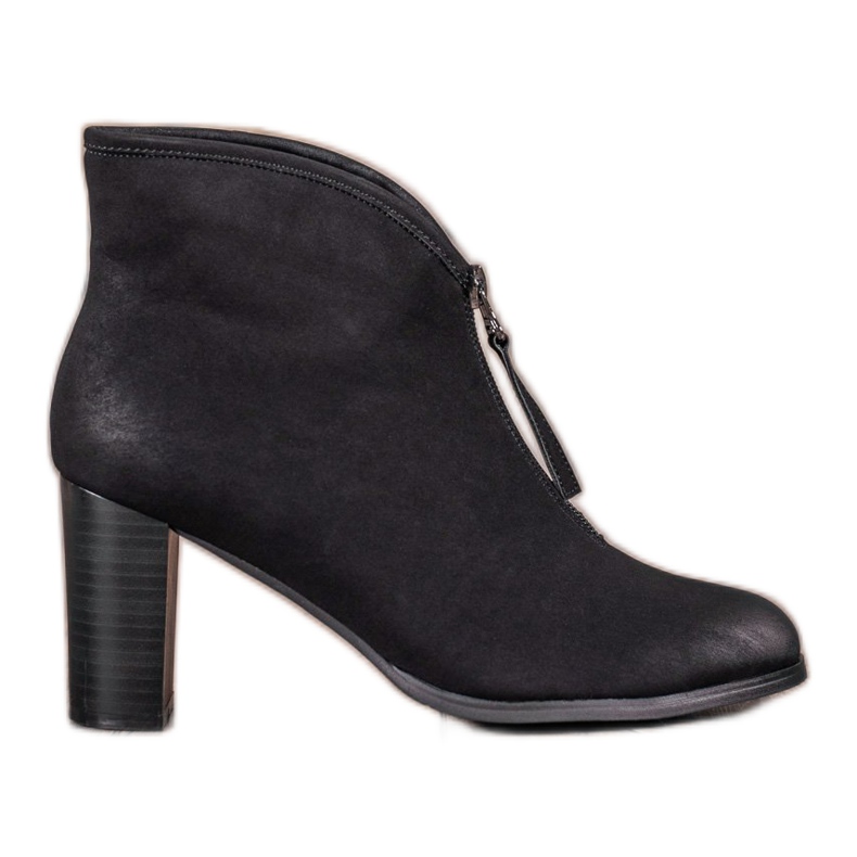 VINCEZA -saappaat vetoketjulla musta