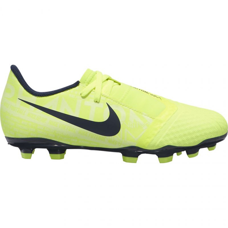 Nike Phantom Venom Academy Fg Jr AO0362-717 jalkapallokengät keltainen keltaiset
