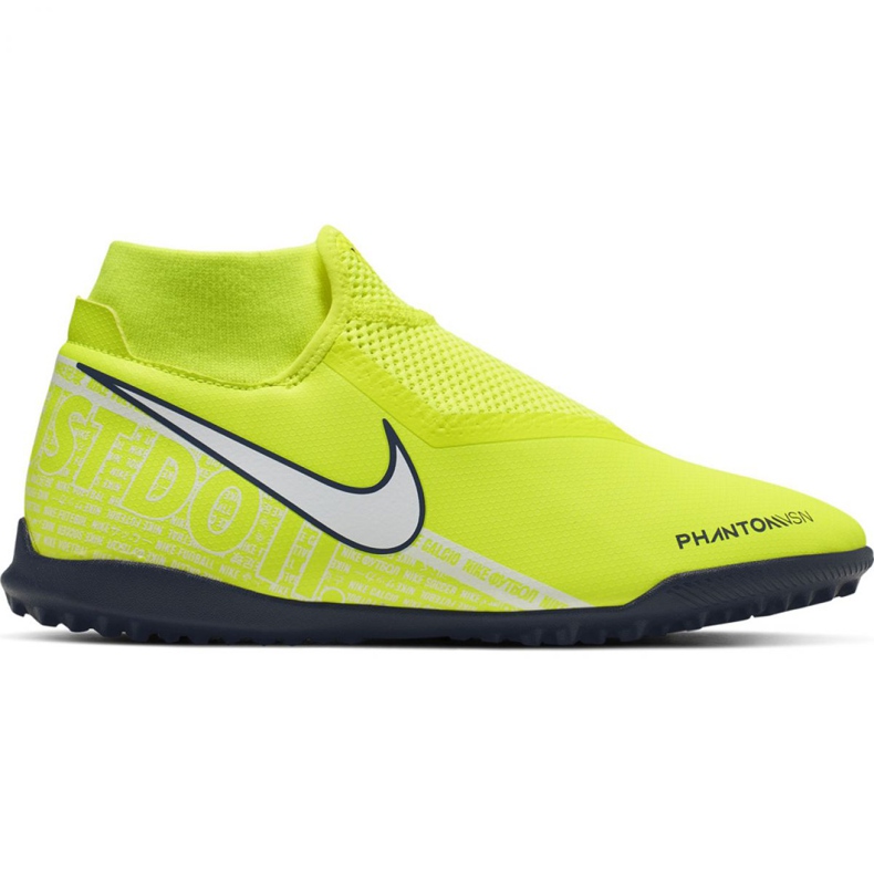 Nike Phantom Vsn Academy Df Tf M AO3269-717 jalkapallokengät keltainen keltainen