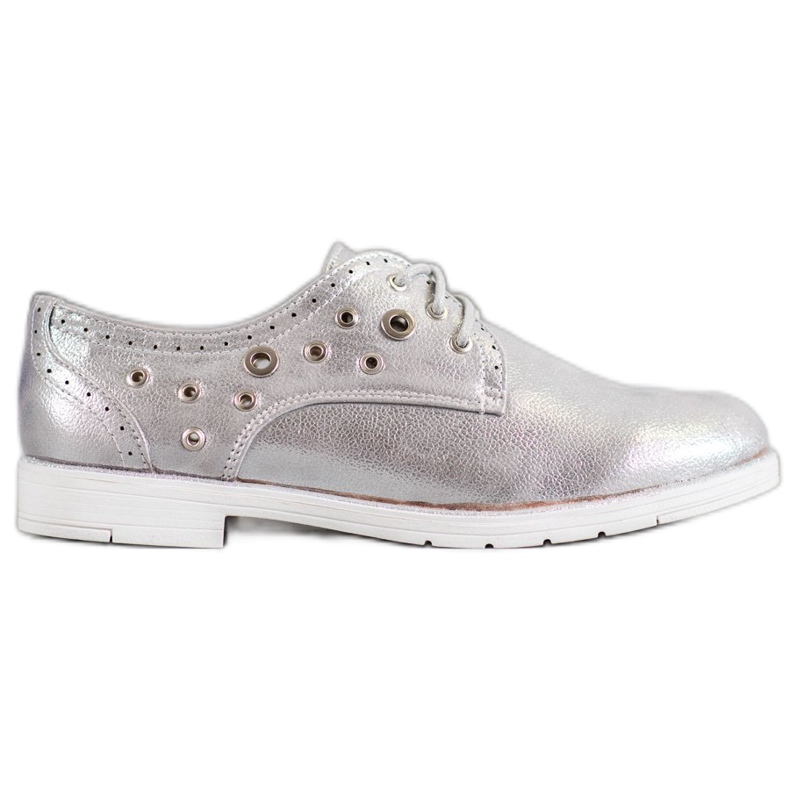 SHELOVET Sidotut kengät Eco -nahkaa harmaa