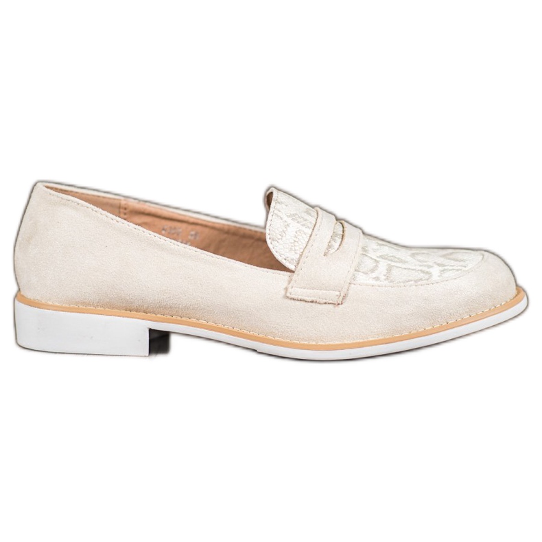 Bestelle Mokkasiinit glitterillä ruskea