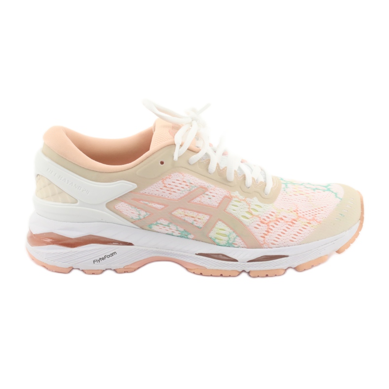 Juoksukengät Asics gel Kayano 24 Lite Show W T8A9N-0101 valkoinen ruskea oranssi vihreä