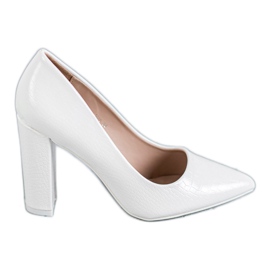 Diamantique Pumput pylväässä valkoinen