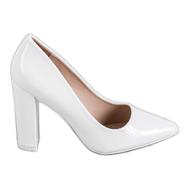 Diamantique Pumput pylväässä valkoinen