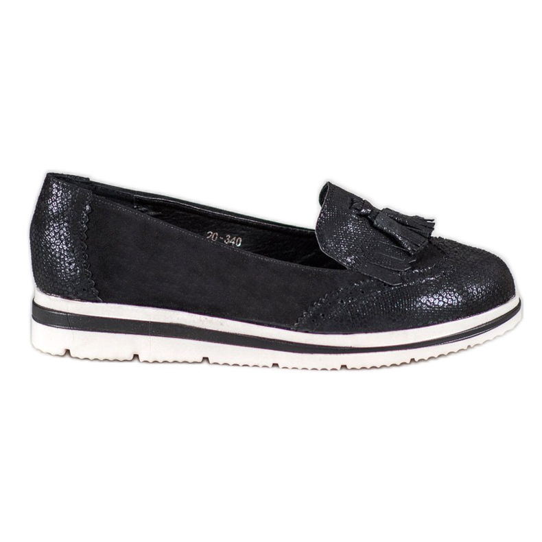 Bestelle Loaferit alustalla musta