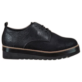 SHELOVET Kengät Snake Print Platformilla musta