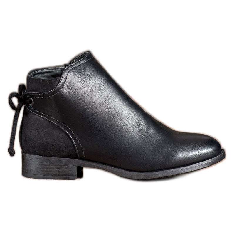 Abloom Saappaat Eco -nahalla, jossa on rusetti musta