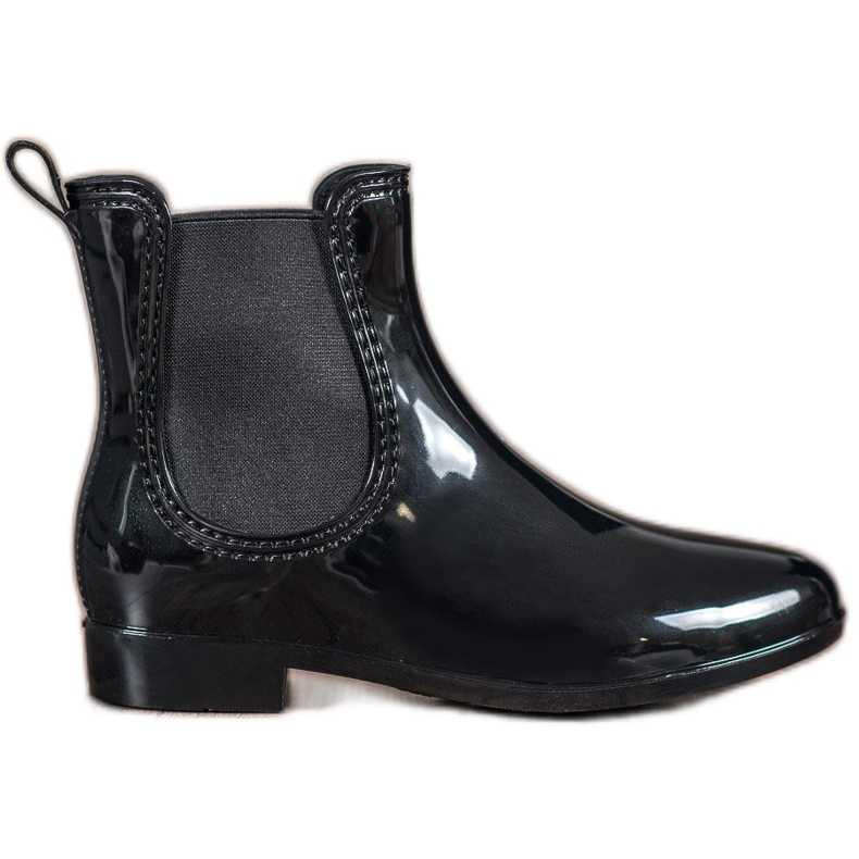 SHELOVET Lakattu galoshes musta