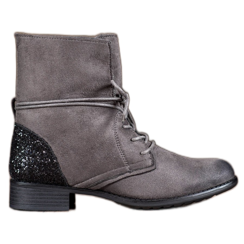 S. BARSKI Harmaat nauhakengät