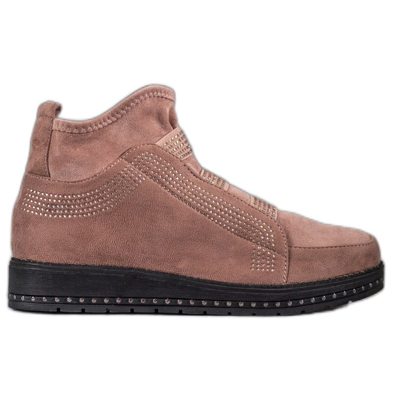 SHELOVET Naisten Slip-On kengät vaaleanpunainen